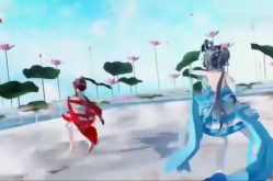 荷花小姐姐跳舞,翩翩起舞展风采