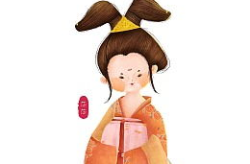 唐代小姐姐搞笑卡通图片,穿越时空的欢乐喜剧